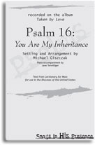 Psalm 16 SATB responsorial psalm